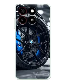 Чехол для ZTE Blade A35 с картинкой «Колесо BMW вблизи»