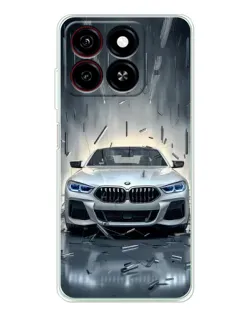 Чехол для ZTE Blade A35 с картинкой «BMW в свете фар»