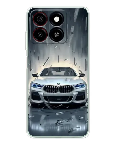Чехол для ZTE Blade A35 с картинкой «BMW в свете фар»
