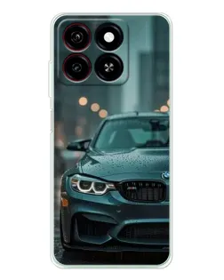 Чехол для ZTE Blade A35 с картинкой «BMW в огнях города»