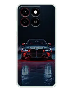 Чехол для ZTE Blade A35 с картинкой «BMW на мокрой дороге»