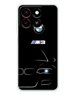 Чехол для ZTE Blade A35 с картинкой «Минималистичный принт BMW M3»