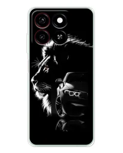 Чехол для ZTE Blade A35 с картинкой «BMW и лев»