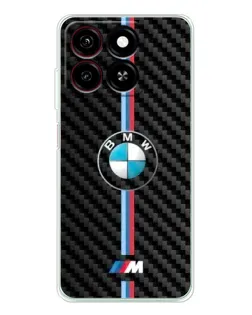 Чехол для ZTE Blade A35 с картинкой «Эмблема BMW и карбон»