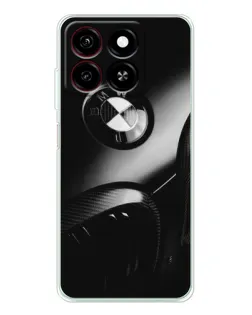 Чехол для ZTE Blade A35 с картинкой «Эмблема BMW — макро»