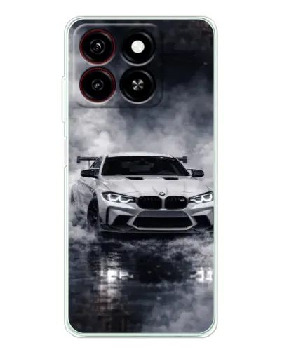Чехол для ZTE Blade A35 с картинкой «BMW сквозь туман»