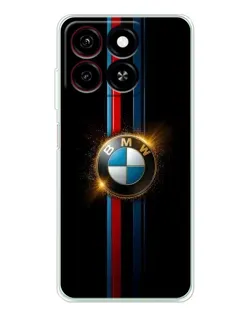Чехол для ZTE Blade A35 с картинкой «BMW M-Power неон»
