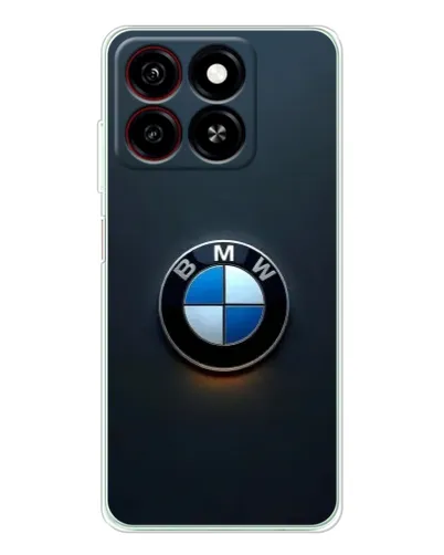 Чехол для ZTE Blade A35 с картинкой «Логотип BMW — минимализм»
