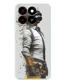 Чехол для ZTE Blade A35 с картинкой «PUBG — боец в пыли»