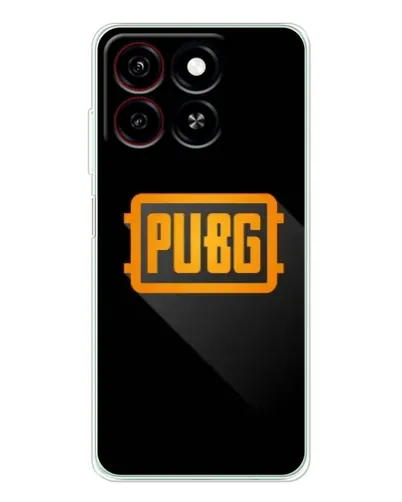 Чехол для ZTE Blade A35 с картинкой «PUBG — рамка лого»
