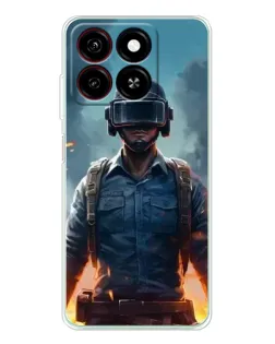 Чехол для ZTE Blade A35 с картинкой «PUBG — реалистичный герой»