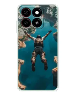 Чехол для ZTE Blade A35 с картинкой «PUBG — свободное падение»