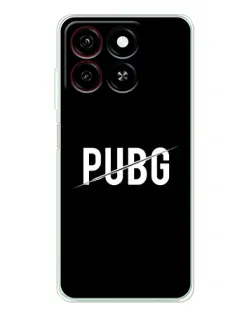 Чехол для ZTE Blade A35 с картинкой «PUBG — белый логотип»