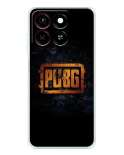 Чехол для ZTE Blade A35 с картинкой «PUBG — золотой логотип»