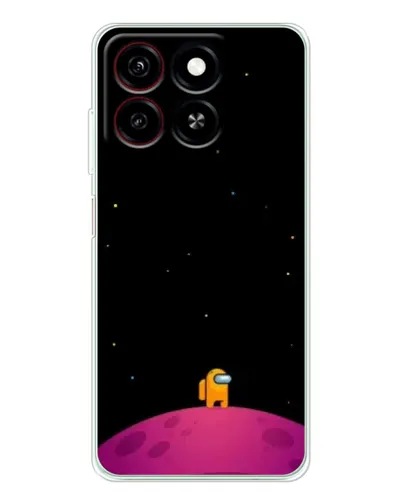 Чехол для ZTE Blade A35 с картинкой «Одинокий герой на планете»