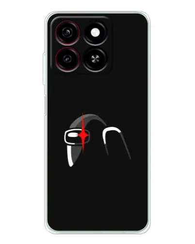 Чехол для ZTE Blade A35 с картинкой «Among Us шлем»