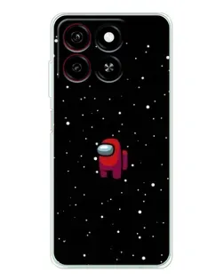 Чехол для ZTE Blade A35 с картинкой «Красный Among Us»