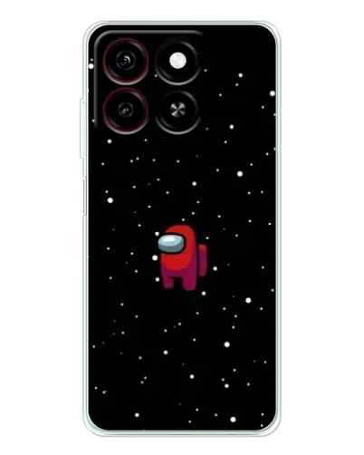 Чехол для ZTE Blade A35 с картинкой «Красный Among Us»