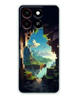Чехол для ZTE Blade A35 с картинкой «Вид из пещеры»