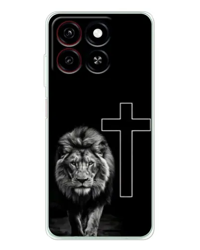 Чехол для ZTE Blade A35 с картинкой «Лев и Крест»