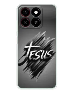 Чехол для ZTE Blade A35 с картинкой «Надпись Jesus Graffiti»