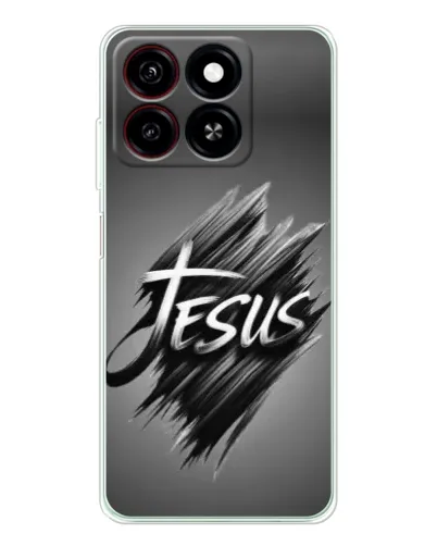 Чехол для ZTE Blade A35 с картинкой «Надпись Jesus Graffiti»