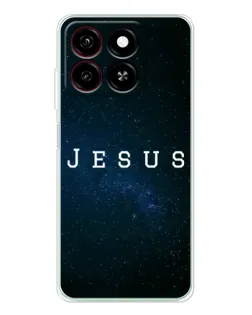 Чехол для ZTE Blade A35 с картинкой «Звездное небо Jesus»