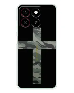 Чехол для ZTE Blade A35 с картинкой «Милитари Крест»