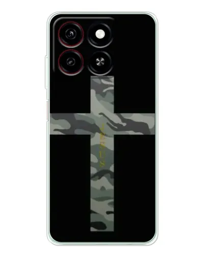 Чехол для ZTE Blade A35 с картинкой «Милитари Крест»