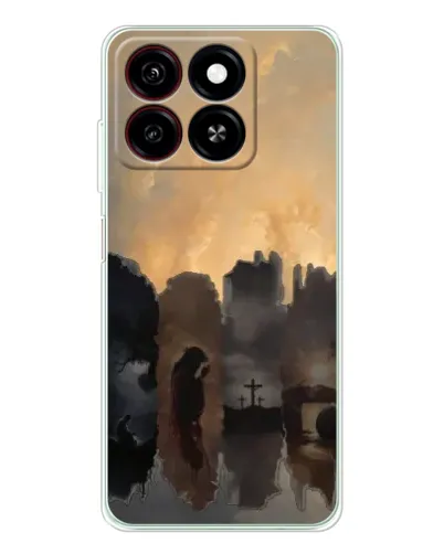 Чехол для ZTE Blade A35 с картинкой «Дорога к вере»