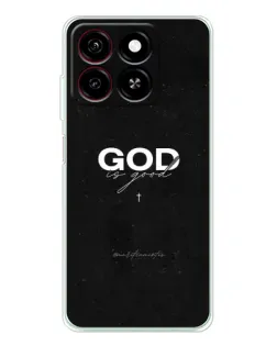 Чехол для ZTE Blade A35 с картинкой «GOD — Бог над всем»