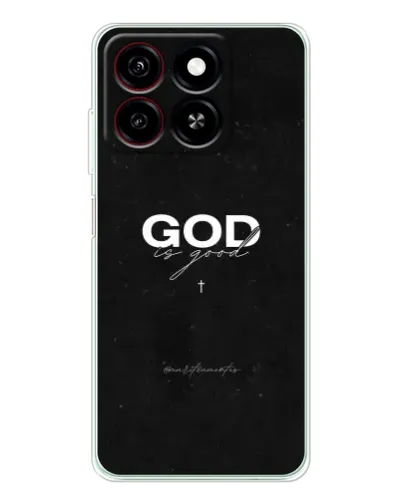 Чехол для ZTE Blade A35 с картинкой «GOD — Бог над всем»
