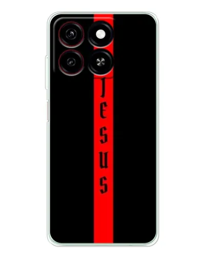 Чехол для ZTE Blade A35 с картинкой «Красная линия веры»