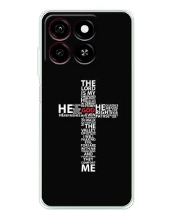 Чехол для ZTE Blade A35 с картинкой «Текстовый крест» Чехол для ZTE Blade A35 с картинкой «Текстовый крест»