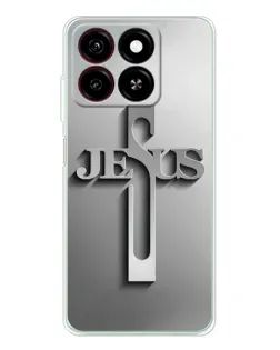 Чехол для ZTE Blade A35 с картинкой «Металлический крест Jesus» Чехол для ZTE Blade A35 с картинкой «Металлический крест Jesus»