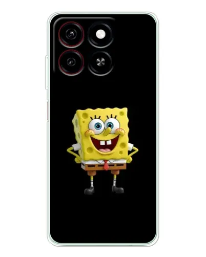 Чехол для ZTE Blade A35 с картинкой «Классический Губка Боб»