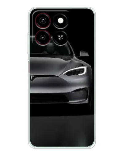 Чехол для ZTE Blade A35 с картинкой «Tesla Model S Look»
