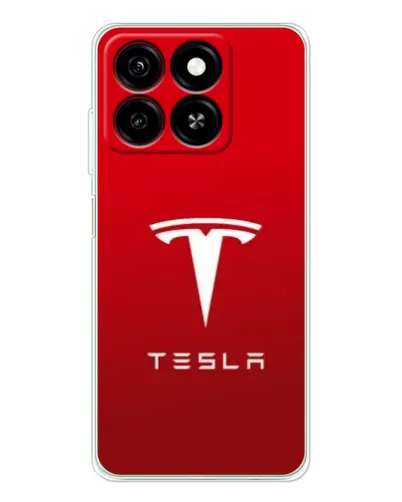 Чехол для ZTE Blade A35 с картинкой «Tesla Red Classic»