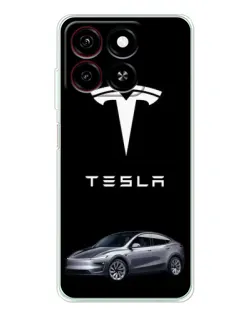 Чехол для ZTE Blade A35 с картинкой «Tesla Model Y»