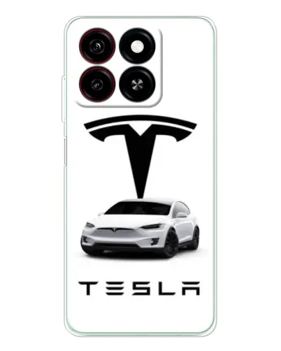 Чехол для ZTE Blade A35 с картинкой «Tesla White Style»
