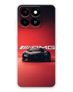 Чехол для ZTE Blade A35 с картинкой «Mercedes AMG — красная линия»