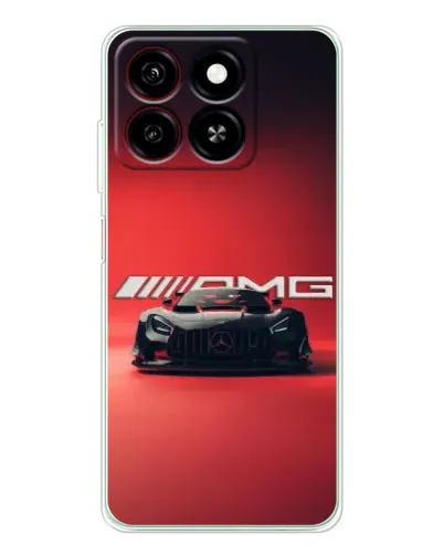 Чехол для ZTE Blade A35 с картинкой «Mercedes AMG — красная линия»