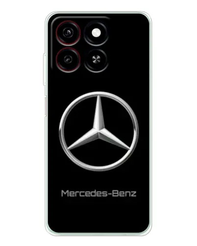 Чехол для ZTE Blade A35 с картинкой «Mercedes Silver Logo»