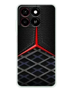 Чехол для ZTE Blade A35 с картинкой «Mercedes Carbon Grid»