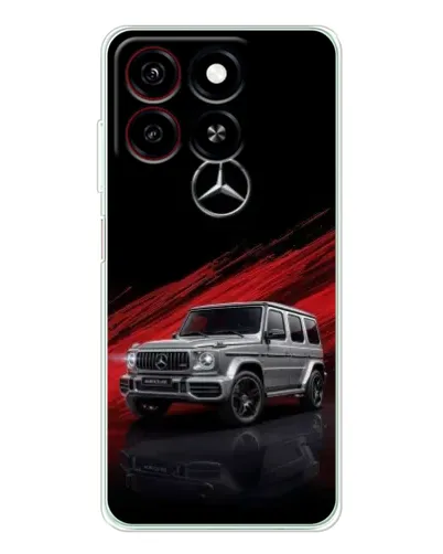 Чехол для ZTE Blade A35 с картинкой «Mercedes G-Class красный»