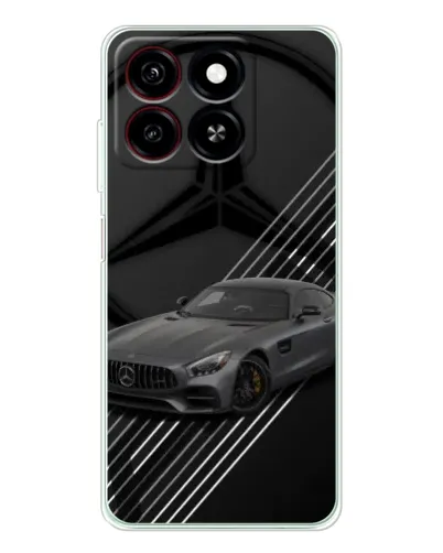 Чехол для ZTE Blade A35 с картинкой «Mercedes AMG — графика»