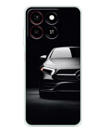 Чехол для ZTE Blade A35 с картинкой «Свет фар Mercedes»
