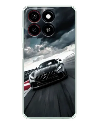 Чехол для ZTE Blade A35 с картинкой «Гоночный Mercedes AMG»