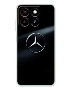 Чехол для ZTE Blade A35 с картинкой «Mercedes на металле»