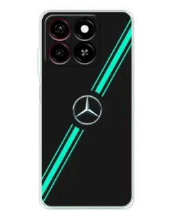 Чехол для ZTE Blade A35 с картинкой «Спортивные линии Mercedes»